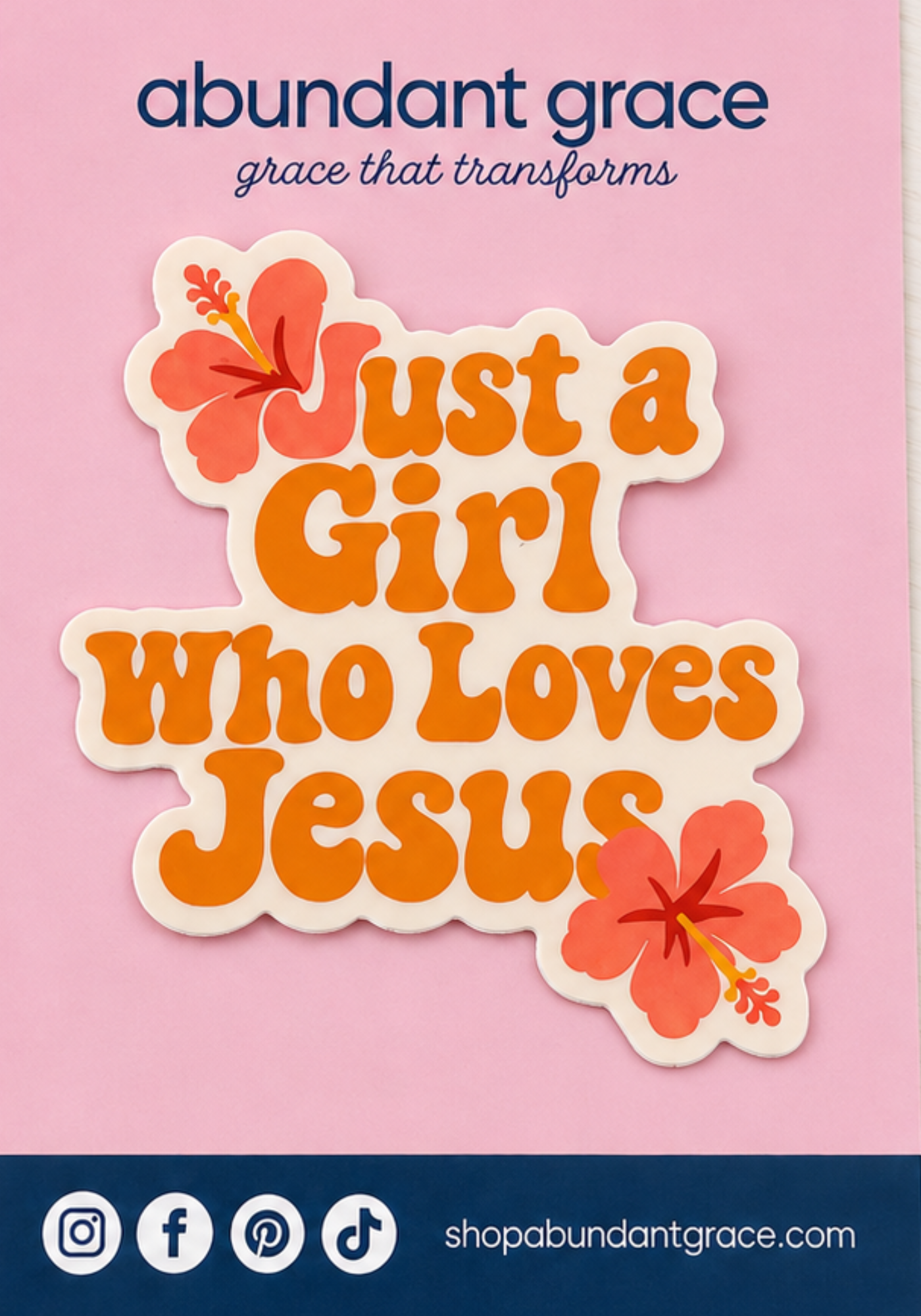 Just a Girl Who Loves Jesus Sticker