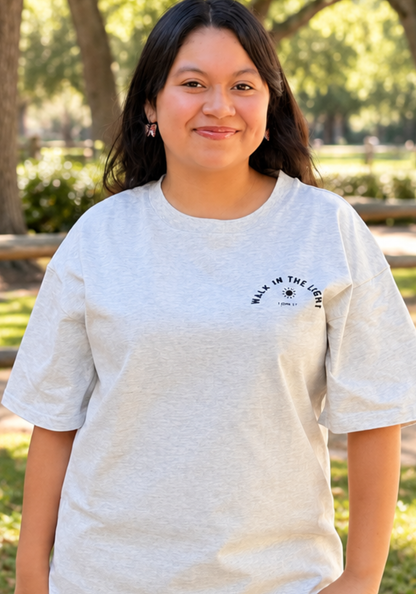 Walk in the Light – Premium Cotton Christian T-Shirt