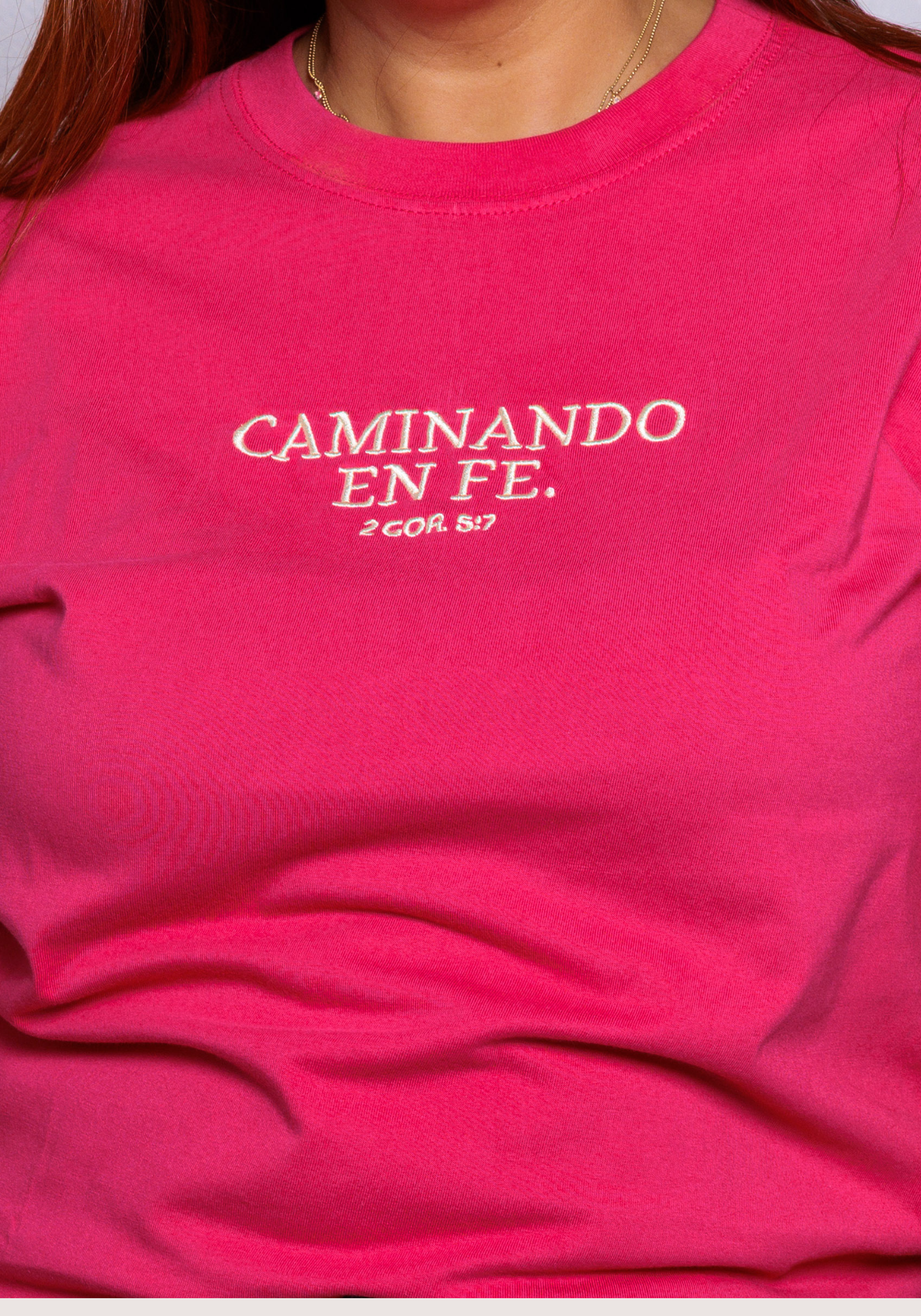 Caminando en Fe -Camisa bordada | 2 Corintios 5:7