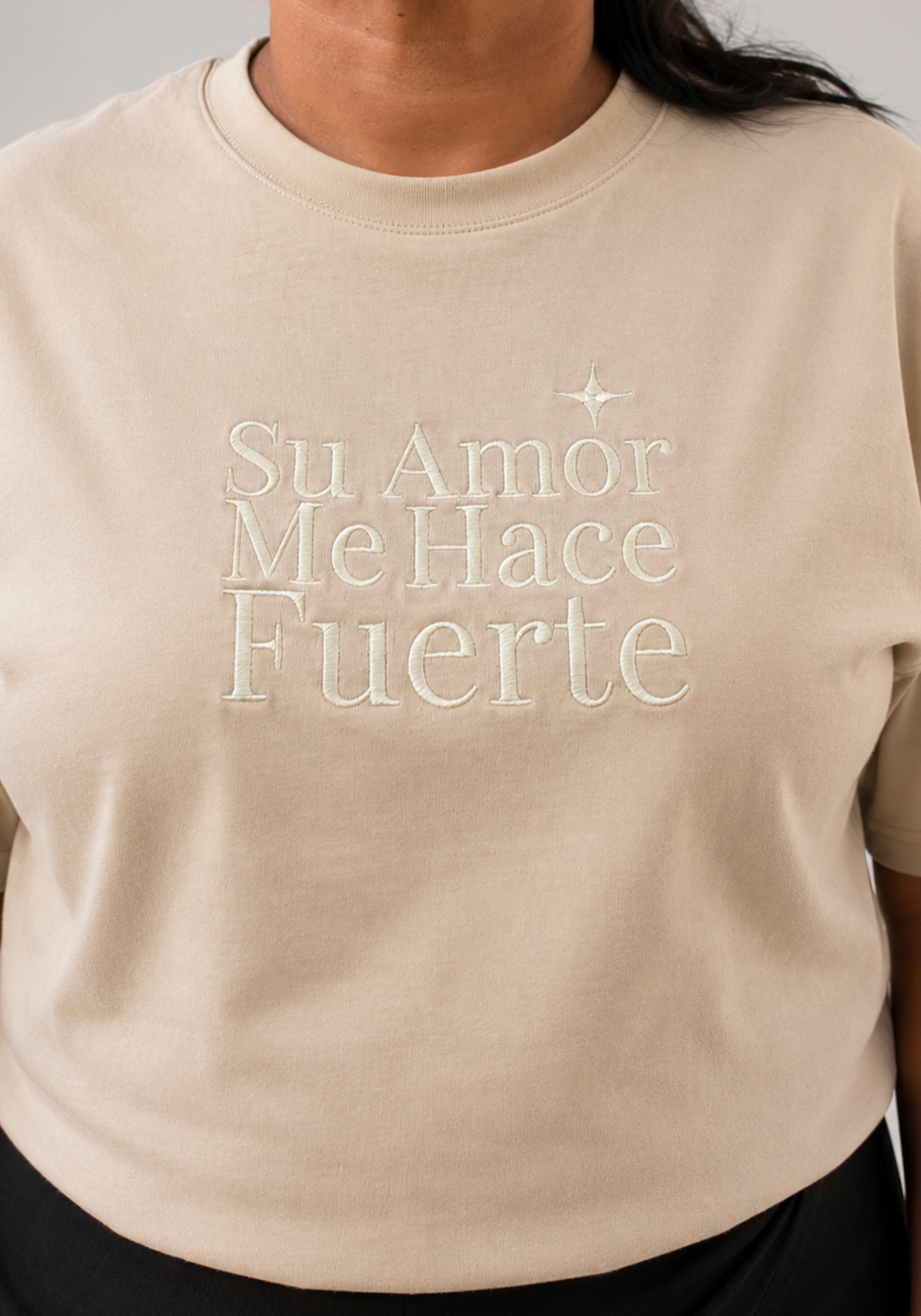Su Amor Me Hace Fuerte- Camisa bordada