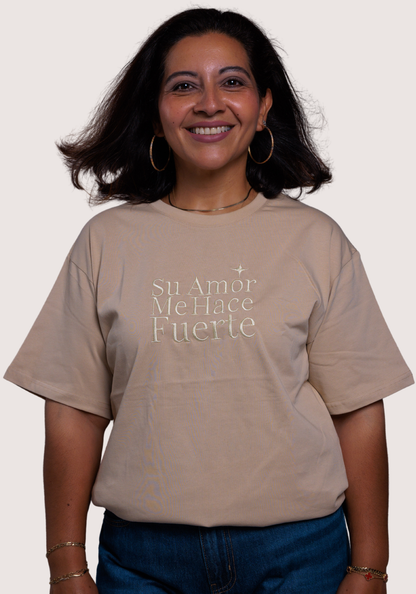 Su Amor Me Hace Fuerte- Camisa bordada