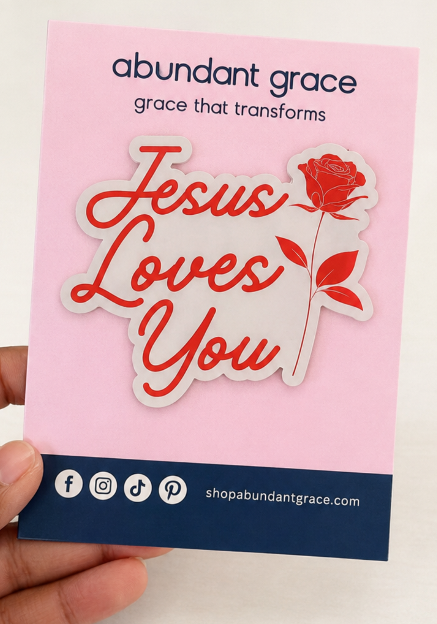 Jesus Loves You Christian Vinyl Sticker